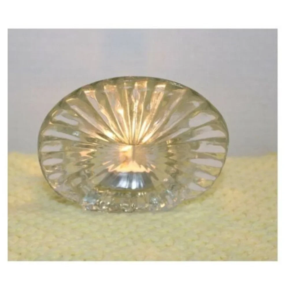 Vintage Avon Glass Peacock Candle Holder Votive Fall Harvest Turkey Holiday
